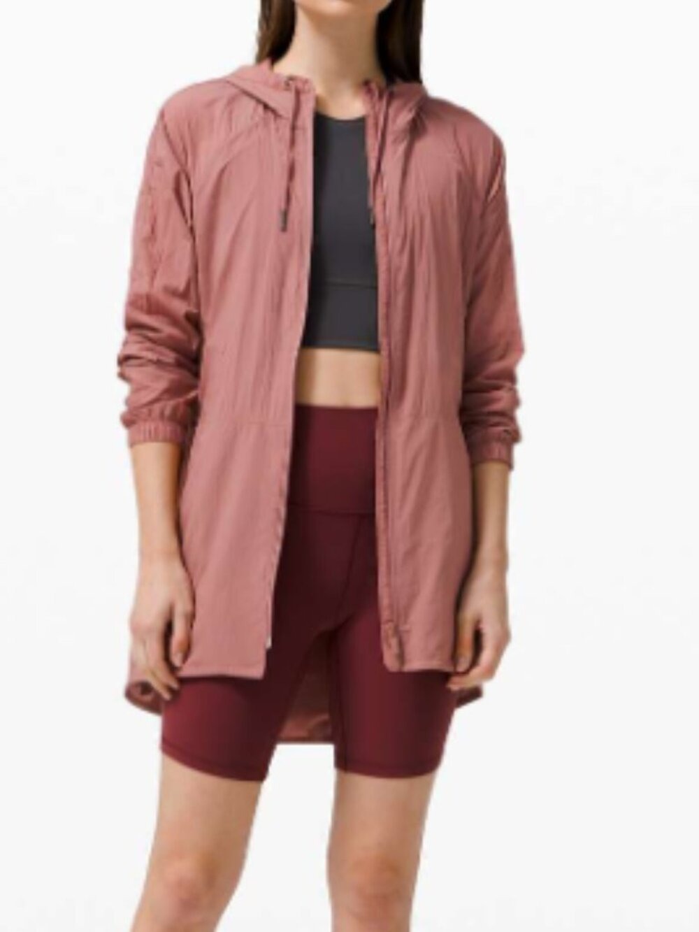 Lululemon Seek the Sky Packable Jacket Size 12 in Spiced Chai Lightweight EUC